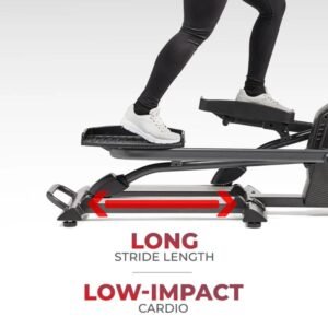 Sunny Smart Premium Extra Long Stride Length Programmable Electro-Magnetic Elliptical