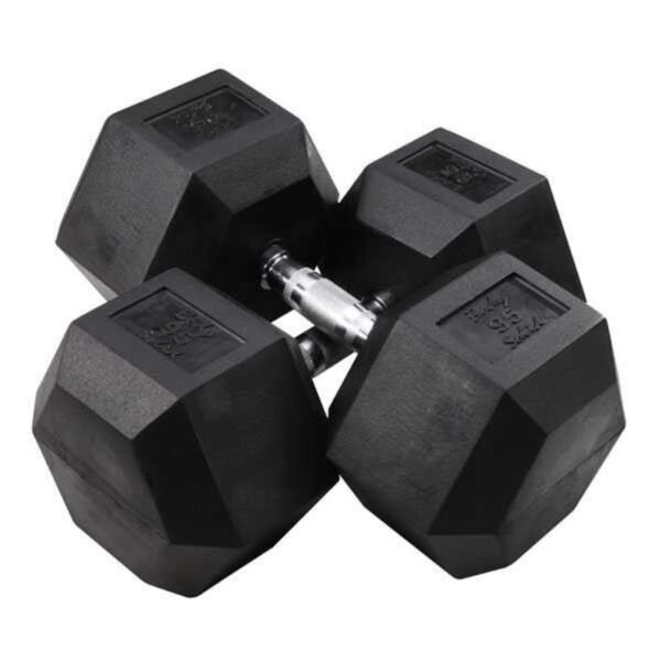 Body-Solid Rubber Hex Dumbbells