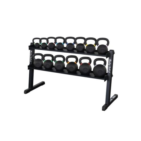 2 Tier Horizontal Kettlebell Rack (Black)