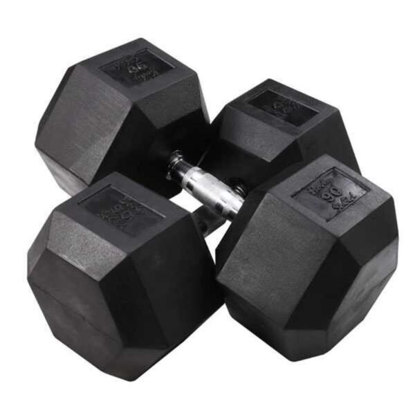 Body-Solid Rubber Hex Dumbbells