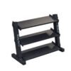 Body-Solid 3 Tier Horizontal 34" Vinyl or Neoprene Dumbell Rack