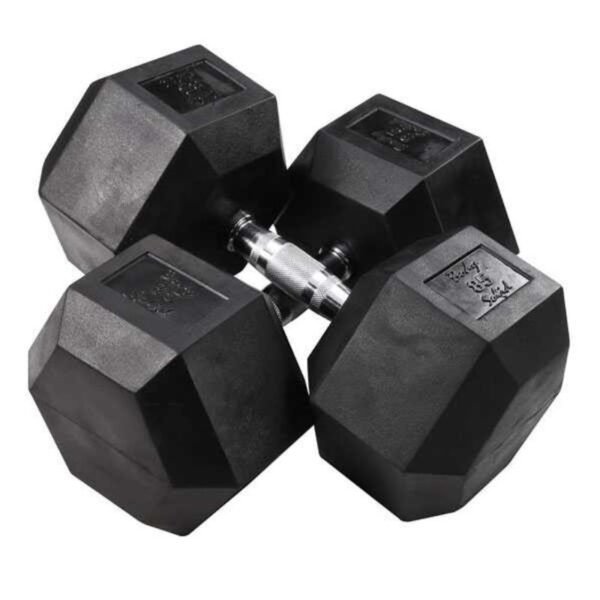 Body-Solid Rubber Hex Dumbbells