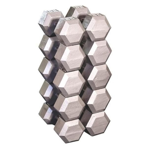 Body-Solid Cast Iron Hex Dumbbells