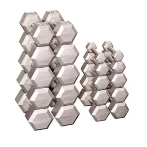 Body-Solid Cast Iron Hex Dumbbells