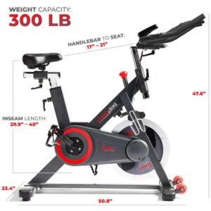 Sunny Premium Smart Magnetic Belt Drive Indoor Cycling Exercise Bike