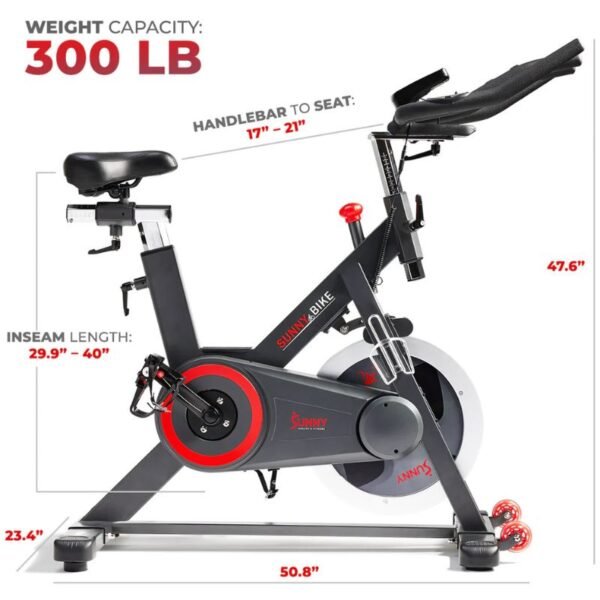 Sunny Premium Smart Magnetic Belt Drive Indoor Cycling Exercise Bike
