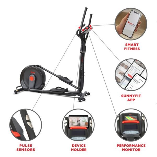 Sunny Power Stride Smart Electro-Magnetic Elliptical Machine