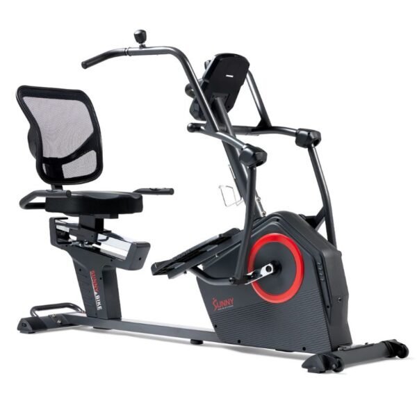 Sunny Premium Smart Programmable Electro-Magnetic Resistance Recumbent Elliptical Cross Trainer