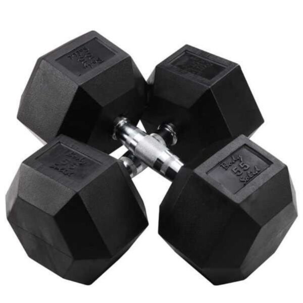 Body-Solid Rubber Hex Dumbbells