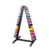 Body-Solid 12 Pair Neoprene Dumbbell Rack Package