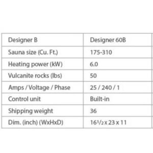 Finnleo Sauna Heaters Designer B 6KW Sauna Heater with Rocks