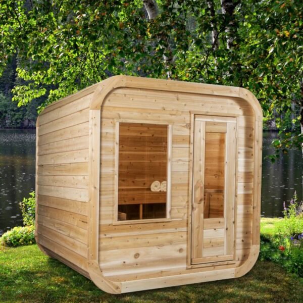 Dundalk Canadian Timber Luna Sauna in White Cedar - Image 3