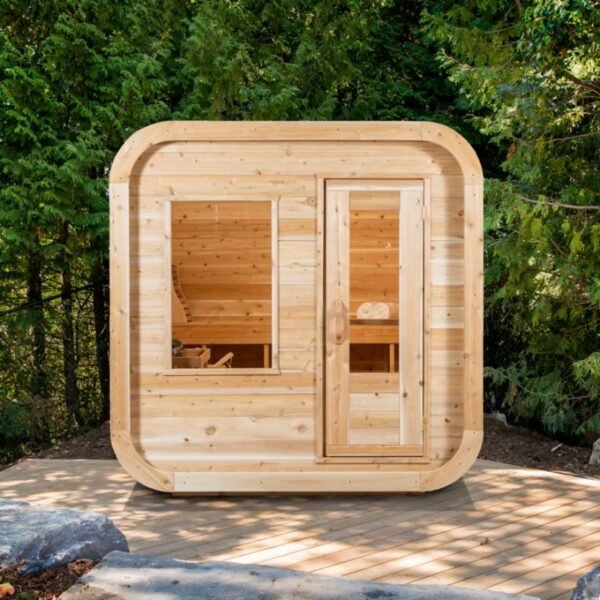 Dundalk Canadian Timber Luna Sauna in White Cedar - Image 2